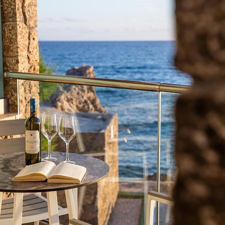 Black Rocks Family, Luxury Seafront Beach Maisonette Agios Gordios  Exterior foto