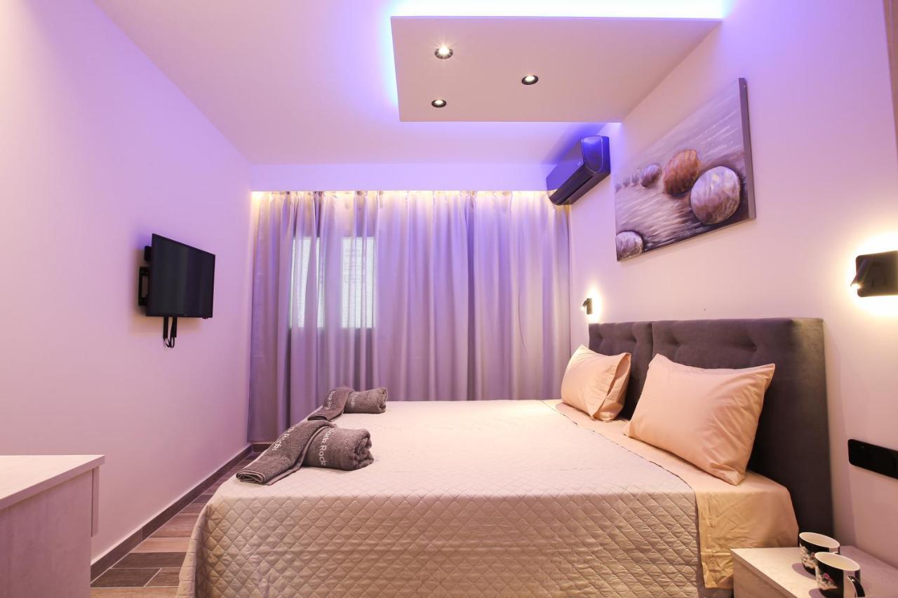 Black Rocks Family, Luxury Seafront Beach Maisonette Agios Gordios  Exterior foto