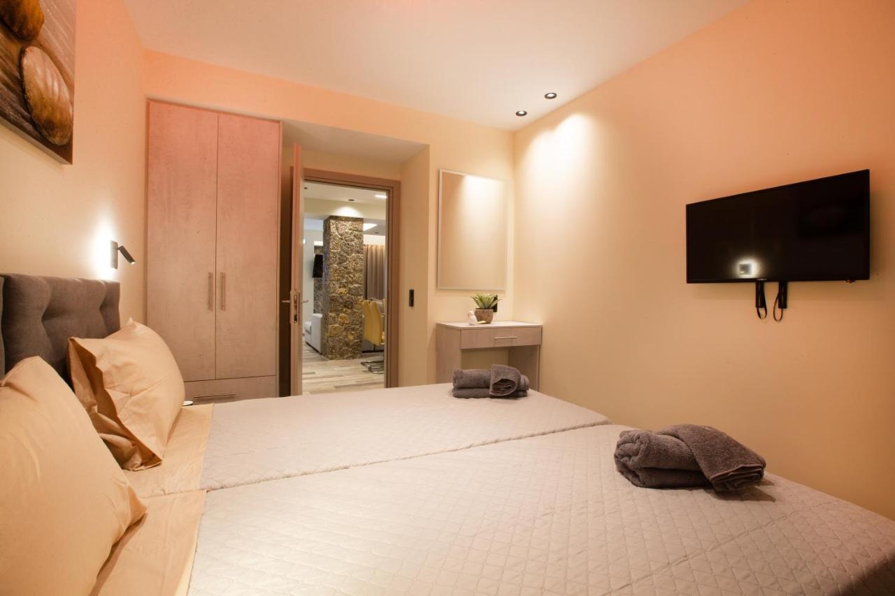 Black Rocks Family, Luxury Seafront Beach Maisonette Agios Gordios  Exterior foto